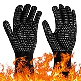 Flintronic Grillhandschuhe Hitzebeständig mit 800°C, Feuerfeste...