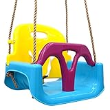 LittleTom 3-in-1 Babyschaukel Outdoor ab 6 Monate - 40x43x33 Gartenschaukel...