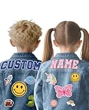 WolunLi Personalisierte Kinder-Jeansjacke mit Namen – Personalisiert mit...