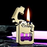 Mecha Metal Rocker Feuerzeug, Benzinfeuerzeug Vintage, Coole Benzin...