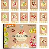 BIO Historisches Tomatensamen Set: 12 Sorten Demeter Tomaten Saatgut |...