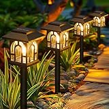 NEEMO 8 Stück Solarlampen für Außen Garten, Vintage Solarleuchten für...