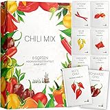 Chili Samen Set (8 Sorten) – Buntes Chili Pflanzen Set für Garten und...