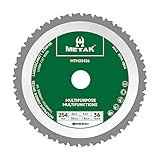 METAK HM Multifunktions Kreissägeblatt 254x30 mm für Holz, Metall,...