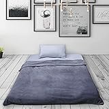 NEOACT Futon Matratze Grau Japanische Bodenmatratze Einfacher Stil Memory...