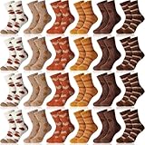 Handepo 24 Paar flauschige Damen-Socken, Bulk-Socken, Winter-Schlafsocken,...