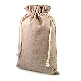 Ganzoo Geschenk-säckchen für Weihnachten, 2 Stück im Set, Jute-Sack,...