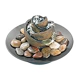 pajoma® Zimmerbrunnen Surprise mit Naturkiesel H 20,5 cm – Zen-Design...