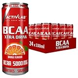 Activlab BCAA Xtra Drink Ready-to-Drink; Set mit 24 x 330 ml Dosen 5000 mg...