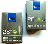 2X Schwalbe AV17 AV 17 Schlauch 28 x 1,2-1,75 28/47-622 28' Autoventil