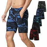 Schnell trocknende Sport-Shorts für Herren, Camouflage, Laufshorts,...