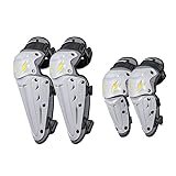 MOTOKER Motorrad Knieschützer, Dual Pads Knieschoner für Motocross, BMX,...