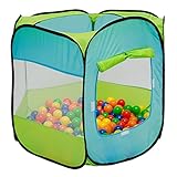 LittleTom Bällebad Spielzelt – Pop-Up Kinderzelt Indoor & Outdoor –...
