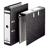 Leitz Qualitäts-Hängeordner 180°, A4, Schwarz, 8 cm Rückenbreite, Ideal...