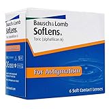 Bausch + Lomb SofLens Toric Monatslinsen, torische Kontaktlinsen, weich, 6...