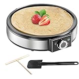 SNAILAR Crêpes Maker, Elektrische Crepesmaker 1200 W, Heizfläche mit Ø...