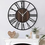 Mee 2ou Große Wanduhr Tickgeräusche, 34CM/14 Zoll Lautlos, Geräuschlose,...