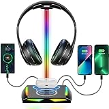 New bee RGB Kopfhörer Ständer mit Wireless...