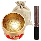 Tibetische Klangschale Klein，8CM Klangschalen Set mit Klöppel,...
