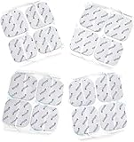 16 TENS-EMS Elektroden 4x4 cm - Wiederverwendbare Klebe-Elektroden-Pads...