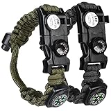 Flintronic Paracord Survival Armband Kit, 8-in-1 Überlebensarmband Set,...