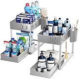 Puricon 2 Set Unter Waschbecken Regal, 2 Etagen Standregal Küche...