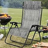 Soontrans Sonnenliege Klappbar, Gartenliege Wetterfest, Liegestuhl Garten...