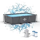 Dardaruga Pools & Schwimmbecken Rechteckig 300 x 200 x 75 cm + Filterpumpe...