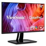 ViewSonic VP3256-4K 80 cm (32 Zoll) Fotografen Monitor (4K-UHD, IPS, 100%...