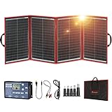 DOKIO Solarpanel Faltbar 200W 18V Kit Monokristalline mit Solar Ladegerät...