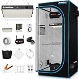 PlantiGrow Growzelt Komplettset – Indoor Gewächshaus mit 150W...