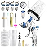 HVLP Spritzpistole mit 10 Stück 650ML Einwegbechern Spritzpistole Cups...