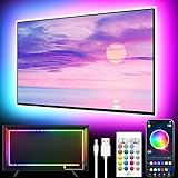 GIPOYENT LED-Leuchten für TV, 5M LED TV-Hintergrundbeleuchtung, für 45-75...