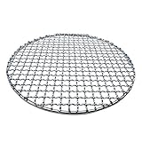 jiashemeng Grillpfanne, Runder Grillrost Aus-Rostfreiem Stahl, Gebratenes...