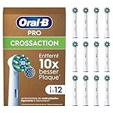 Oral-B Pro CrossAction Aufsteckbürsten für elektrische Zahnbürste, 12...