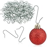 com-four® 150x Haken für Weihnachtsbaumschmuck - Schnellaufhänger...