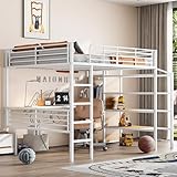 Hochbett, Multifunktionales Etagenbett für Jugendliche, mit Integriertem...