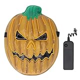 Oytrui LED -Kürbisgesichtsbedeckung, Leichter Beängstigender Latex...