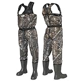 Wathose Neopren 5mm Herren Anglerhose mit Eva Stiefel Gr 43 wasserdichte...