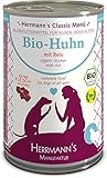 Herrmanns Bio Hundefutter Huhn Menu 1 mit Reis, Karotte, Leinoel 400 g,...