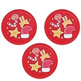 EVTSCAN 82 mm rote Eishockey-Pucks, hochwertiges Tischspiel-Zubehör, 3...