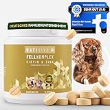 NatiVivo Biotin + Zink für Hunde Katzen Haut & Fell Premium...