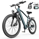 Elegllde E-Bike 26' 7-Gang Hochkohlenstoffstahlrahmen Elektrofahrrad 250W...