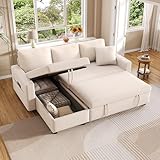 Idemon Schlafsofa mit Schlaffunktion, L-förmiges Sofa, Sofa-Chaiselongue...