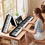 TERENCE E Piano 88 Tasten, Keyboard Piano mit Halbgewichtet, Faltbares...