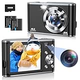 4K Digitalkamera mit Dual-Kamera 48MP Autofocus Fotoapparat Digitalkamera...