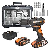 WORX WX370.2 Akku Schlagbohrschrauber 20V, 50Nm, 2-Gang-Getriebe, zum...