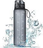 FULDENT Trinkflasche 1L Sport Wasserflasche [Trinkflasche BPA Frei]...