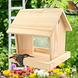 YIHAOBOX Vogelfutterhaus Balkon oder zum Aufhängen wetterfest Futterhaus...