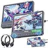 GOnavidio 12' Doppel Auto DVD Player mit HDMI-Eingang, Auto Kopfstützen...